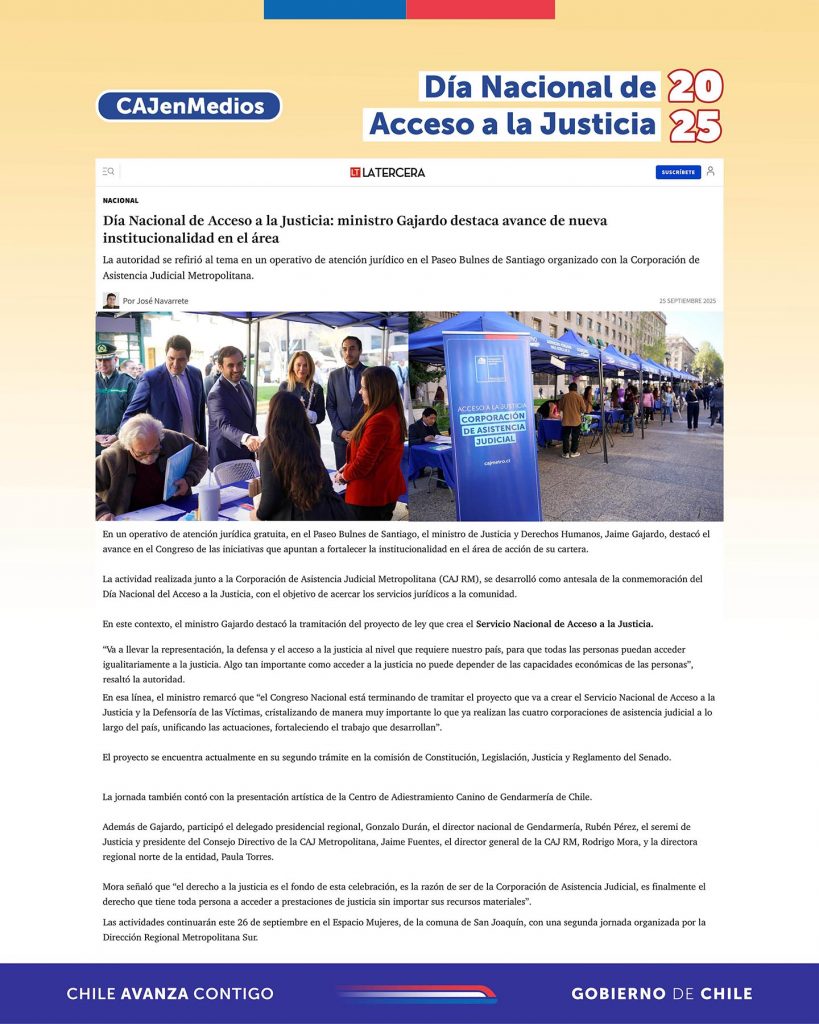 Cobertura de La Tercera