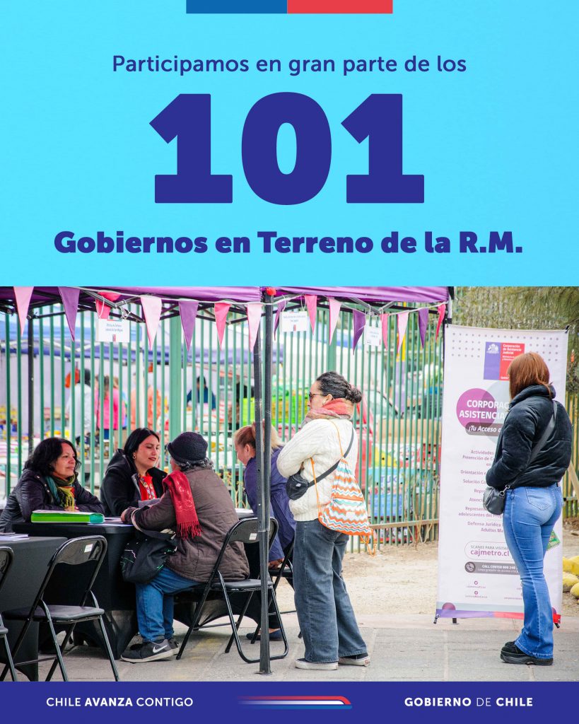 En 2025 participamos en gran parte de los 101 gobiernos en terreno de la RM.