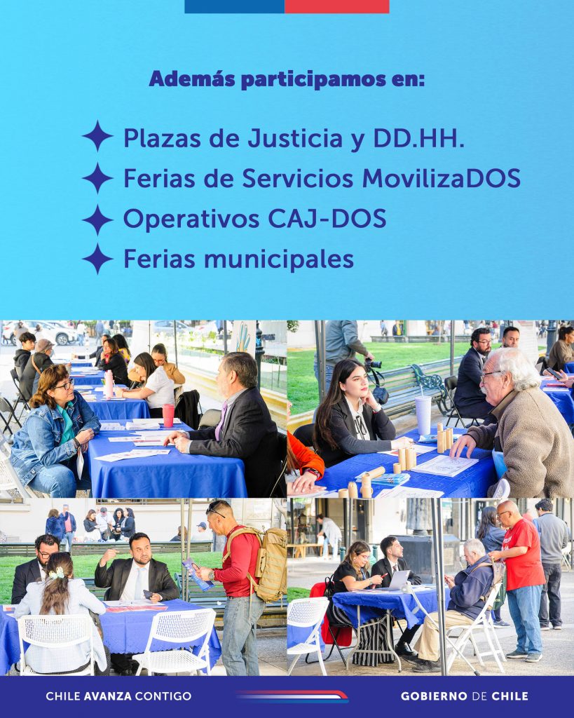Además participamos en plazas de justicias, ferias movilizados y más.